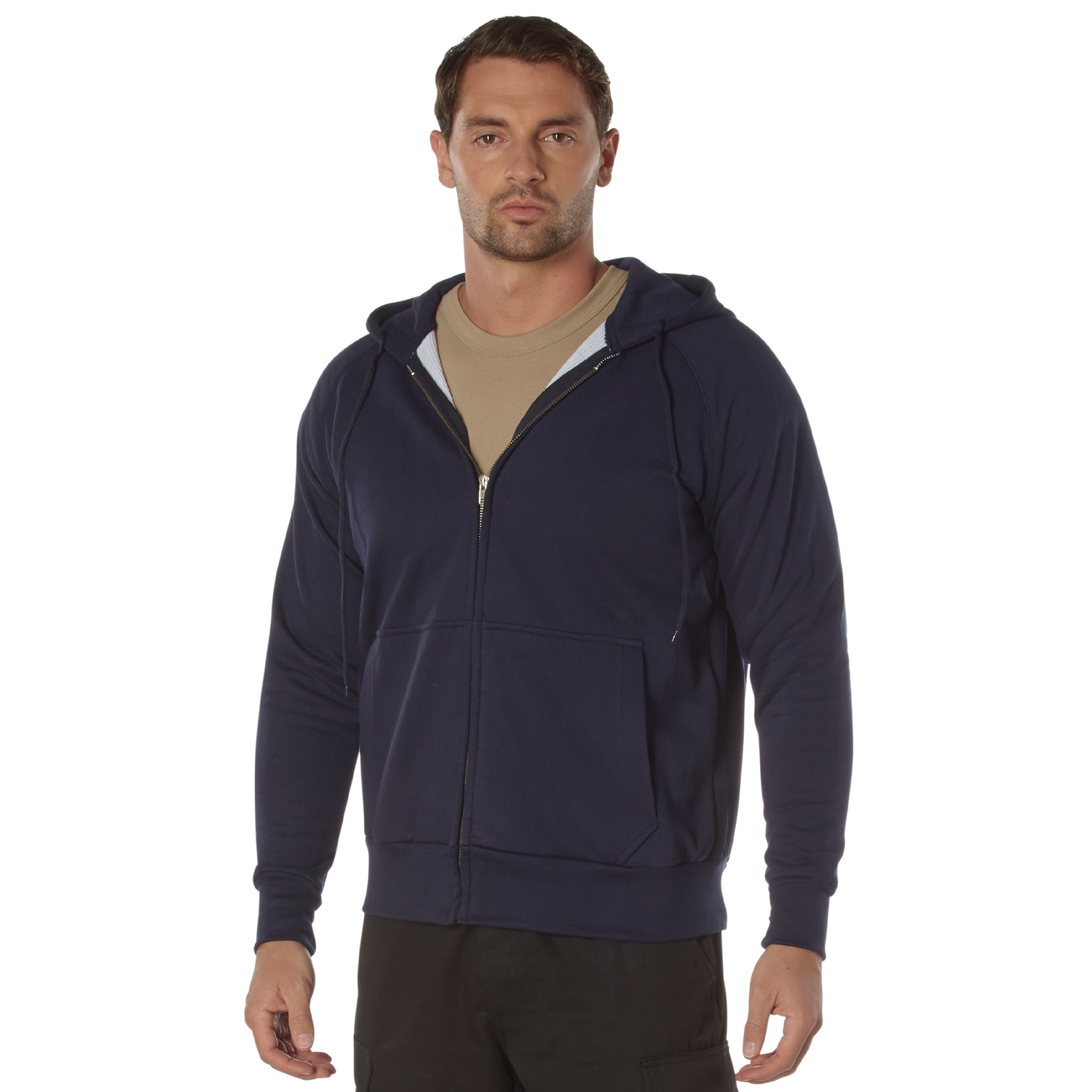 Rothco Rothco Thermal Lined Full-Zip Hoodie - Navy Blue, Medium