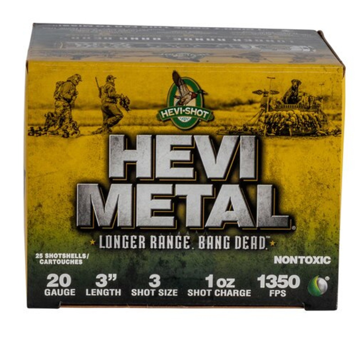 Hevi-Metal Longer Range 20ga 3" #3 25rds - 39003 - Hevi-Shot