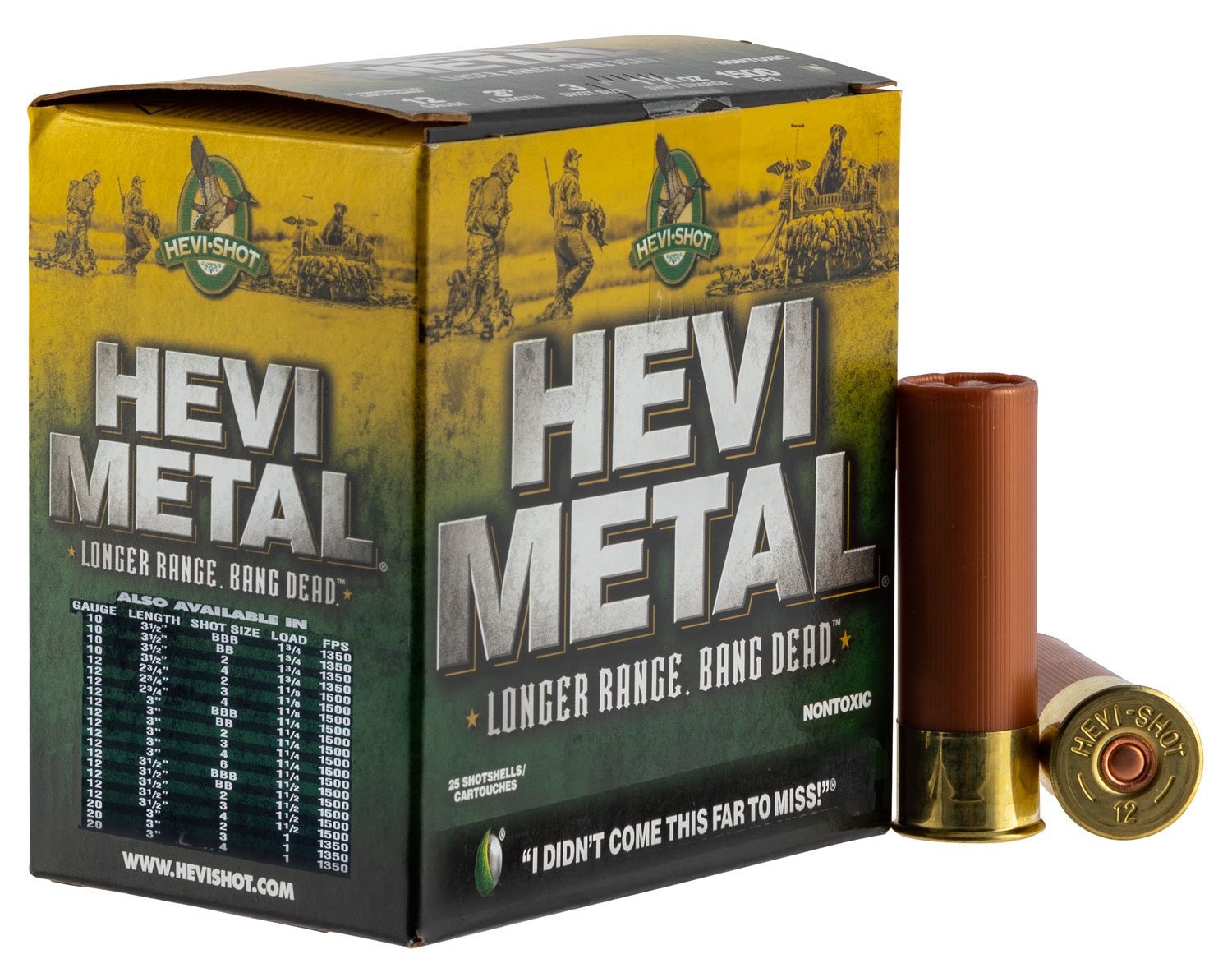 Hevi-Metal Longer Range 12ga 3.5" #4 25rds - 38504 - Hevi-Shot