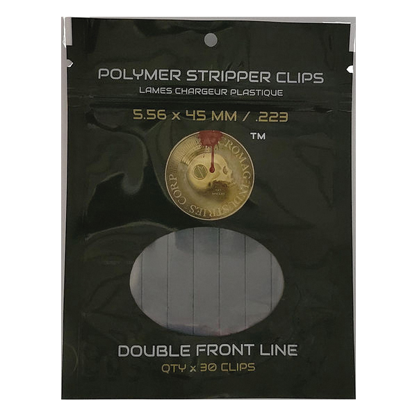 CroMag Industries Corp Double Front Line Stripper Clip 10rds - Black High-Capacity Ammo Strip for Quick Reloads - SC-00032 - Cromag Industries
