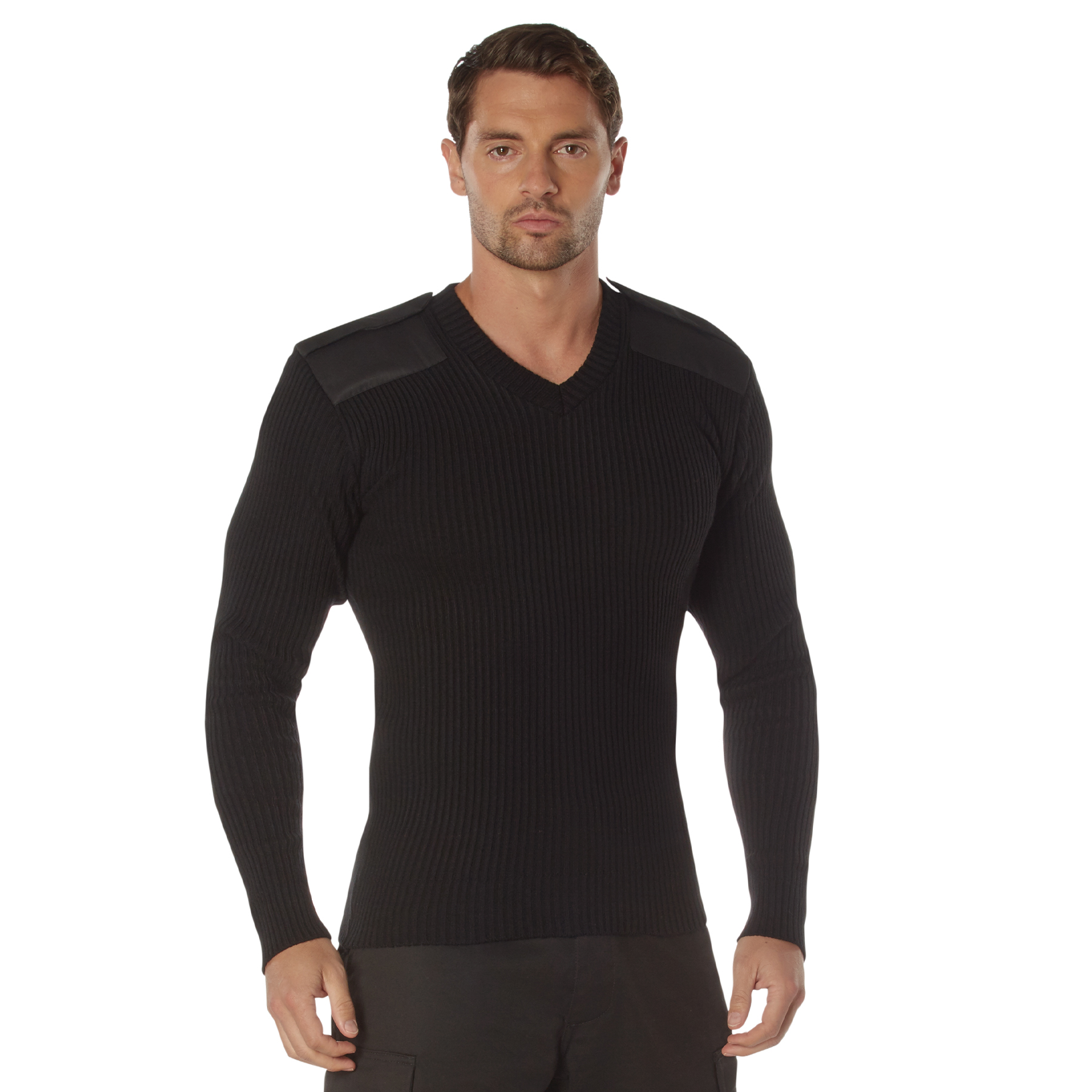 Rothco Rothco G.I. Style Acrylic V-Neck Sweater - Black, 3X-Large