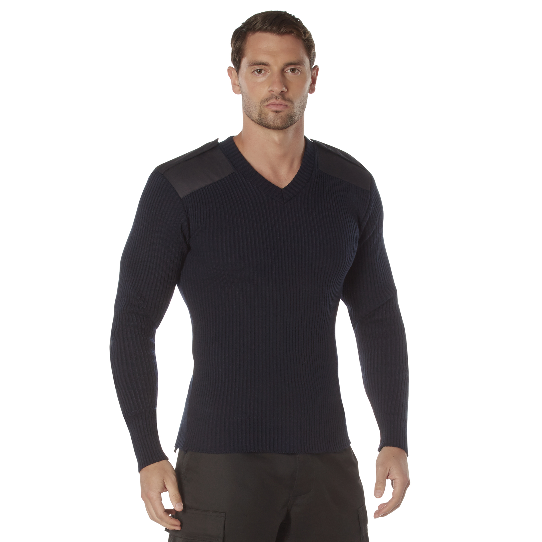 Rothco Rothco G.I. Style Acrylic V-Neck Sweater - Navy Blue, 5X-Large