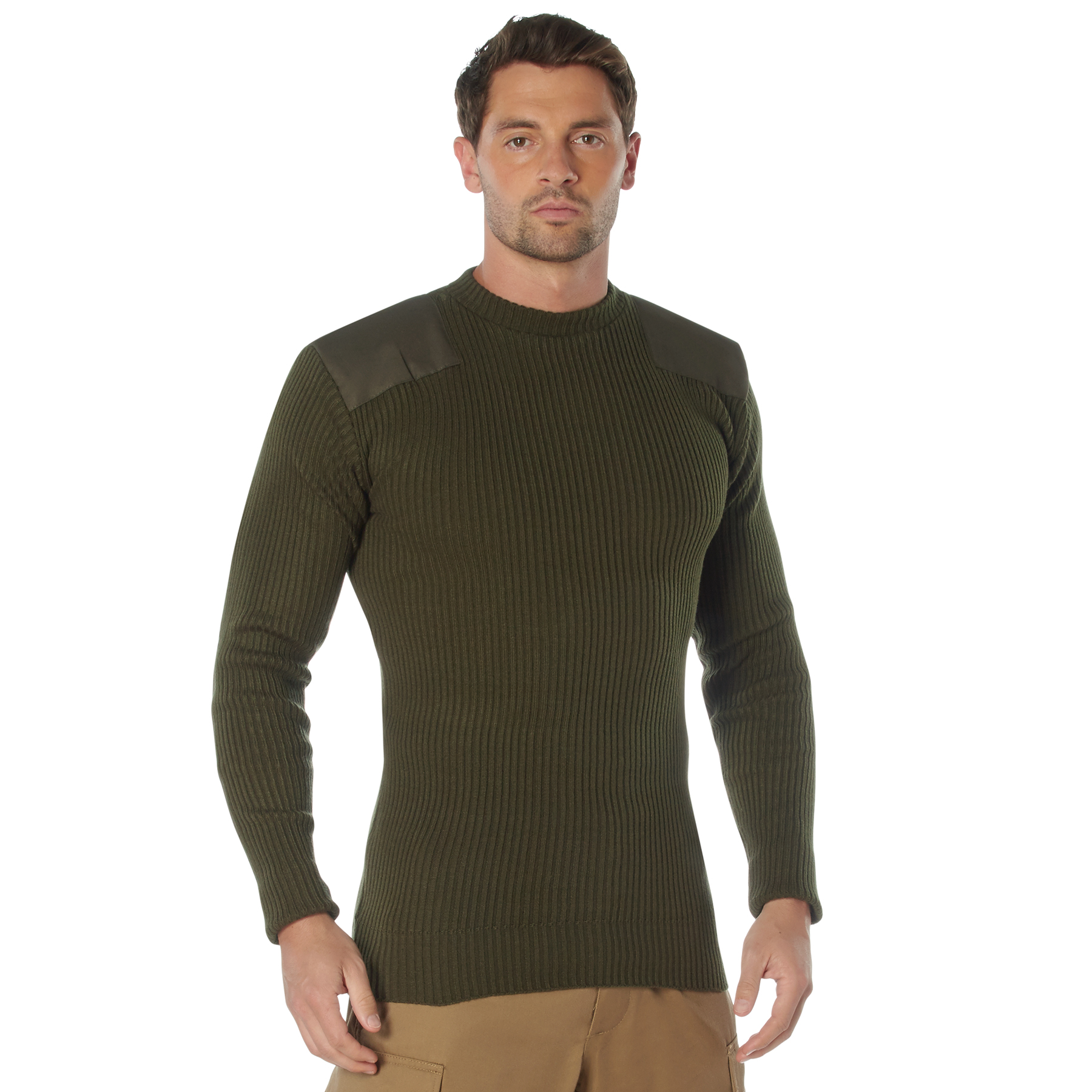 Rothco Rothco Acrylic Commando Sweater - Olive Drab, Medium