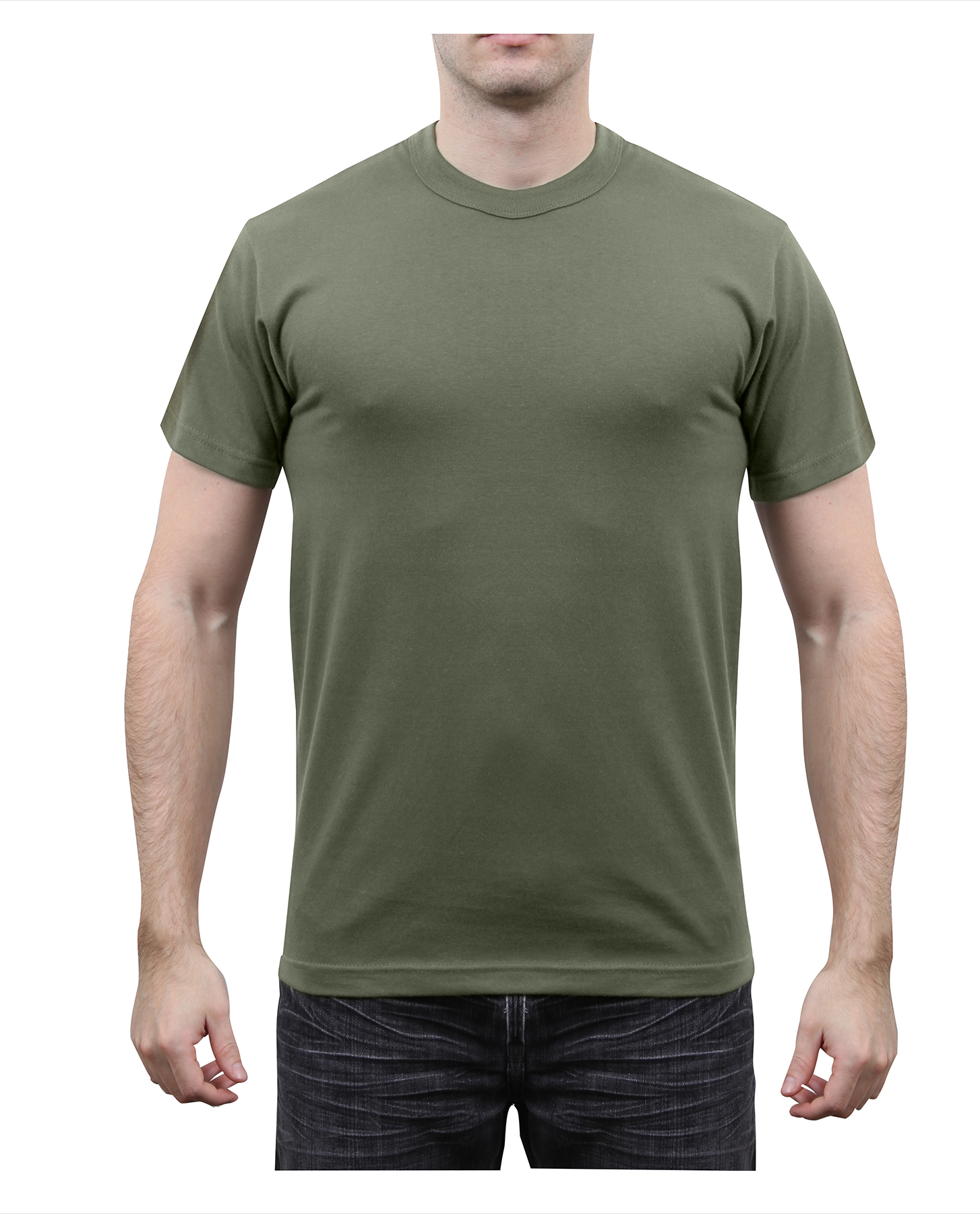 Rothco Rothco Solid Color 100 Cotton T-Shirt - Foliage Green, Medium