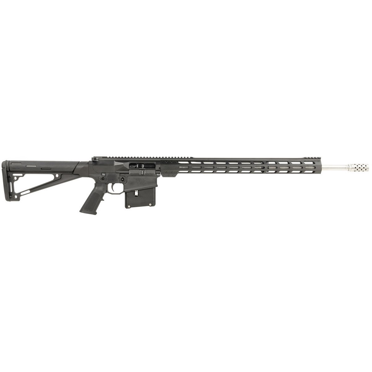 Great Lakes Firearms AR-10 7mm Remington Magnum 24" AR Rifle, Black - GL10LA7REMSSBLK - Great Lakes