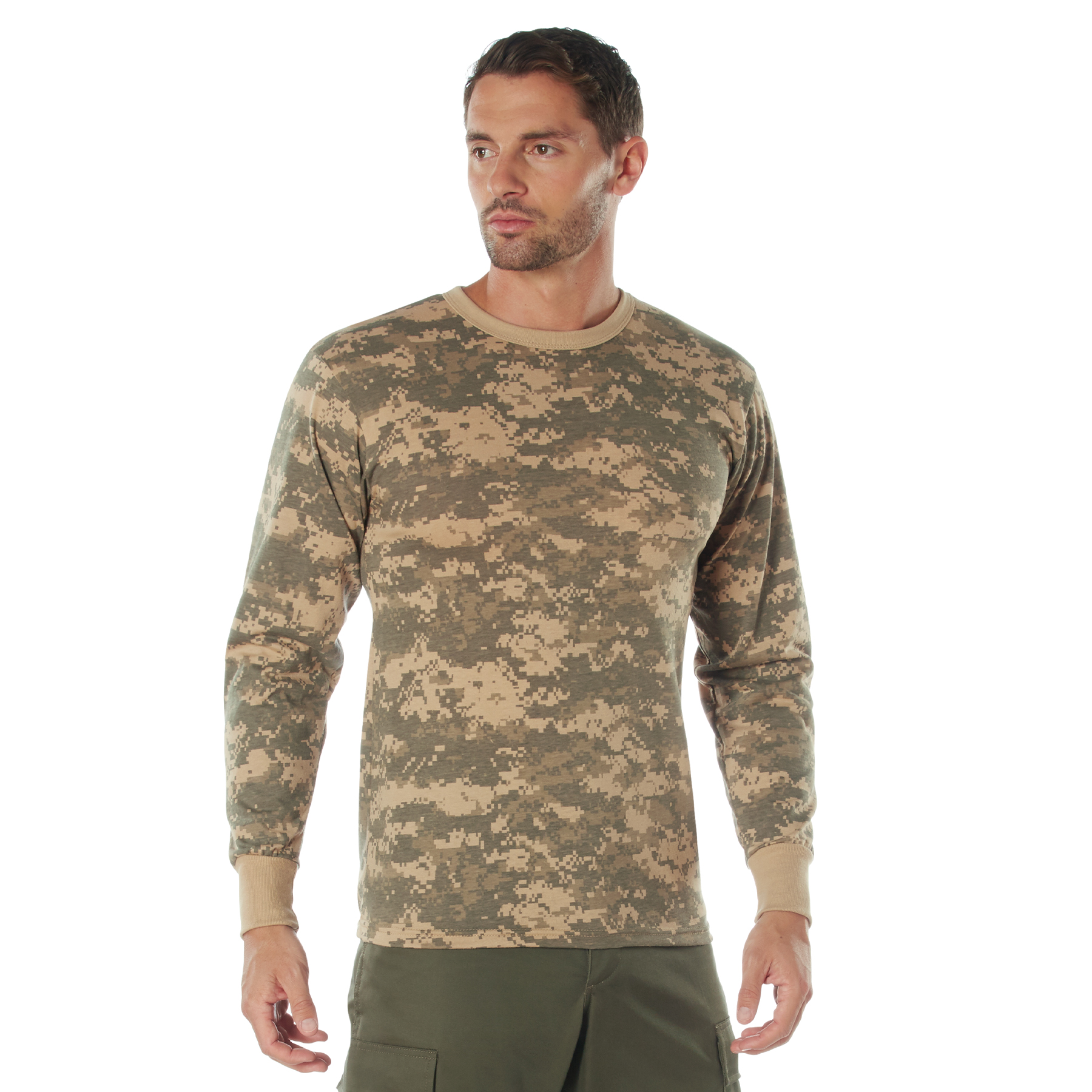 Rothco Rothco Long Sleeve Digital Camo T-Shirt - Acu Digital Camo, Large