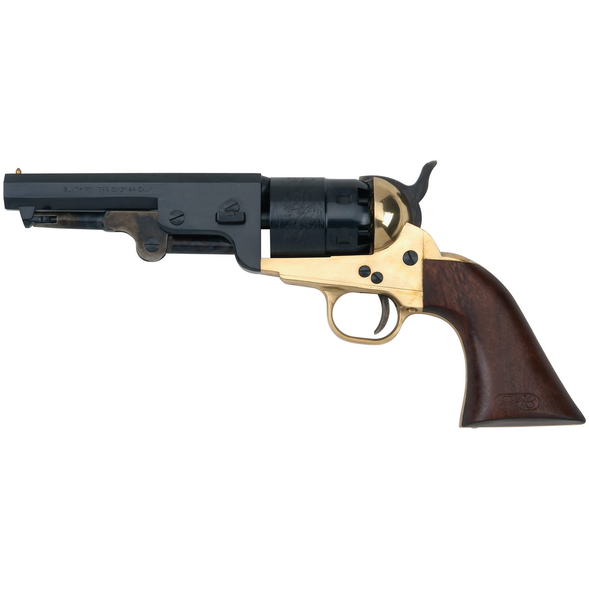 Pietta 1851 Sheriff .44 Cal Revolver 4.78" 6rds, Brass - PF51BR44512 - Pietta
