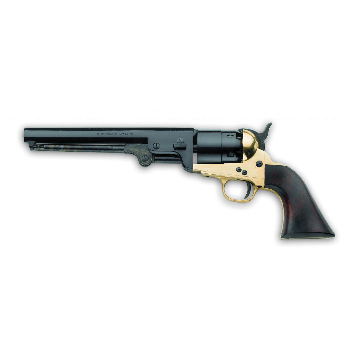 Pietta 1851 Navy .44 Cal 7.50" 6rd Revolver, Brass - REB44 - Pietta