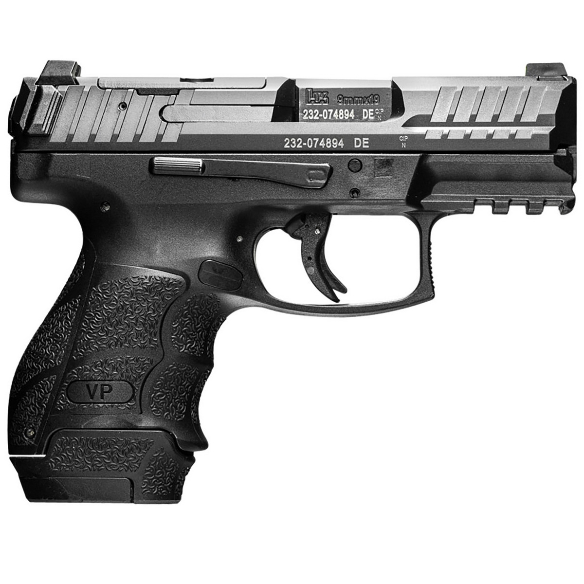 H&K VP9SK B 9mm 3.39" 12/15rds Pistol, Black - Versatile and Reliable - 81000808 - H&K