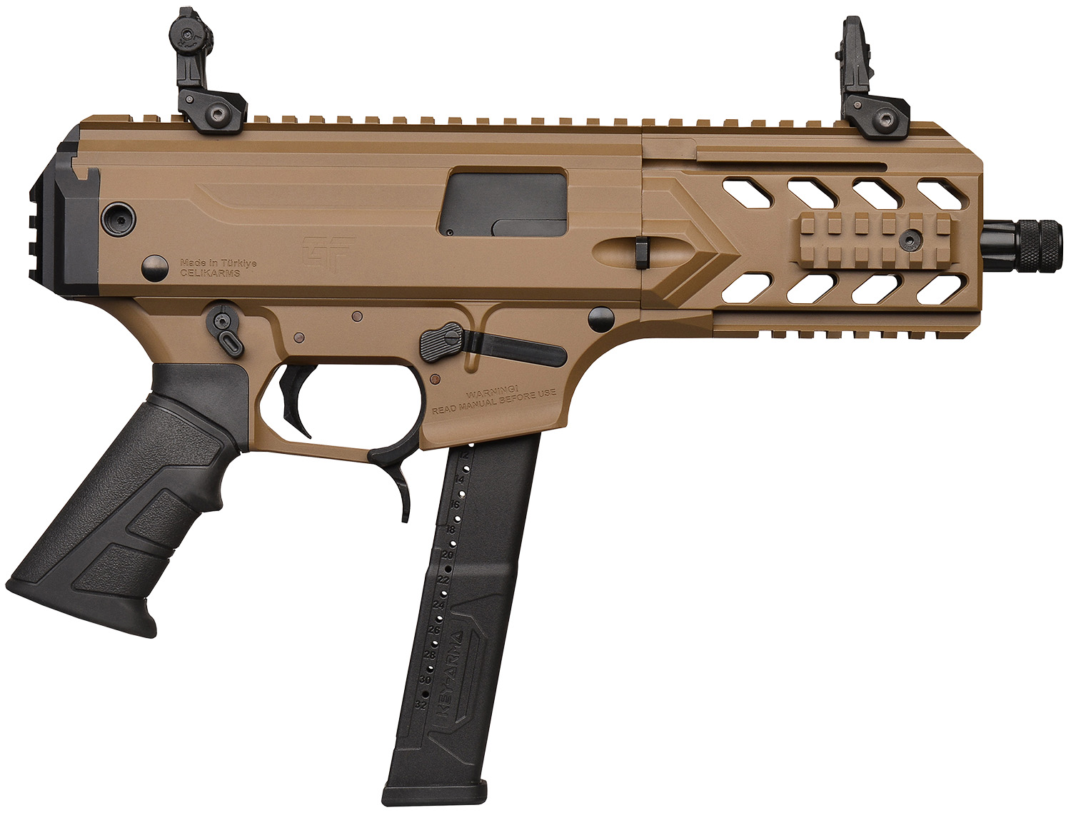 G-Force Pistol Blade 9mm 6" 33rd, FDE - BLADE6 - G-Force