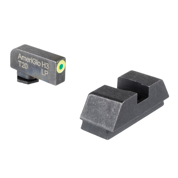 Ameriglo Sight Set - Front/Rear Green/Flat Black Sights for Enhanced Precision and Tactical Performance - GL-680 - Ameriglo
