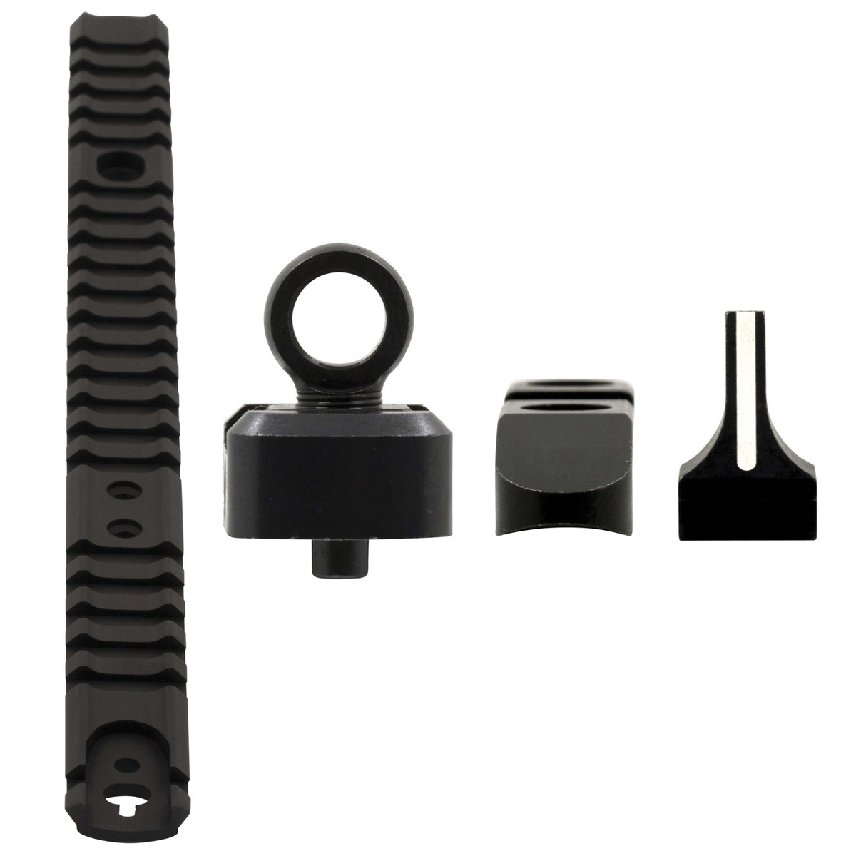 XS Sights Optic Mount with Ghost Ring Sight Set - Comprehensive Picatinny Rail Mount with Ghost Ring - TS-1001-5