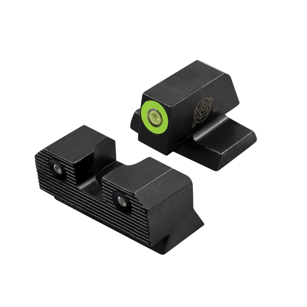 XS Sights R3D 2.0 Night Sight Set - Front/Rear Green/Green Illuminated Sights for Optimal Clarity - SW-R206P-6G - Xs Sights