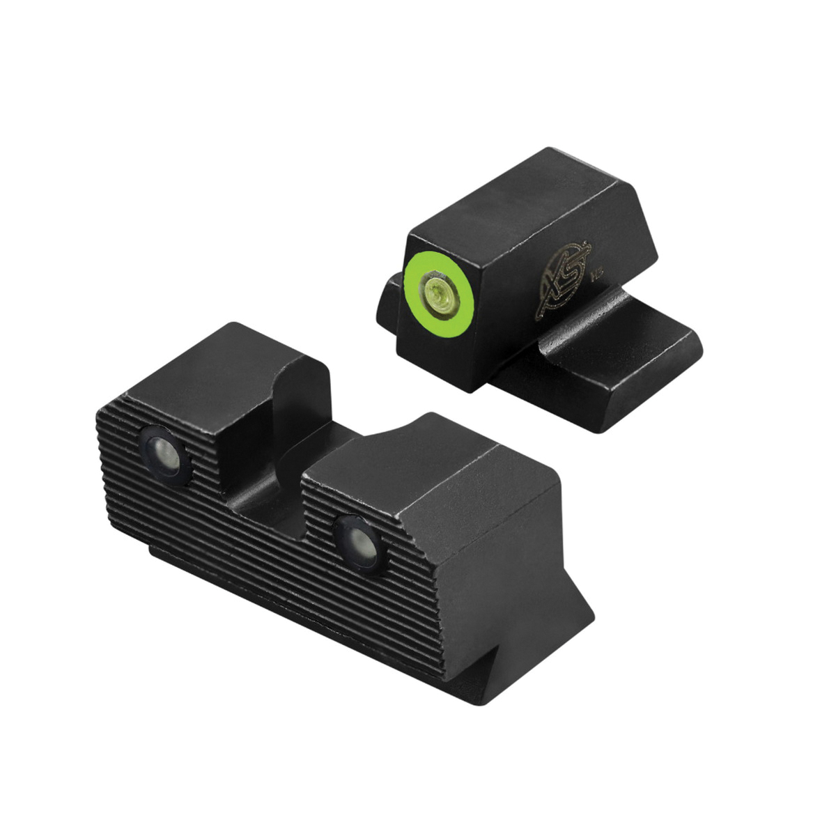 XS Sights R3D 2.0 Night Sight Set - Front/Rear Green for Enhanced Low-Light Precision - SW-R207P-6G - Xs Sights