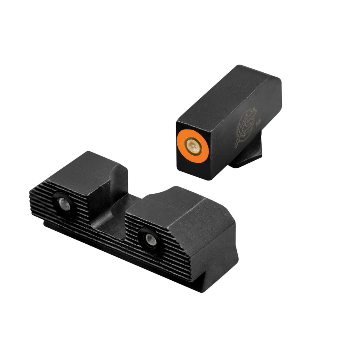XS Sights R3D 2.0 Night Sight Set - Front/Rear Green/Green Advanced Illumination for Tactical Shooting - GL-R201P-6N - Xs Sights