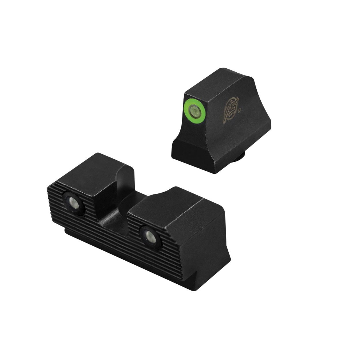 XS Sights R3D 2.0 Night Sight Set - Front/Rear Green/Green for Enhanced Accuracy and Visibility - GL-R206P-6G - Xs Sights