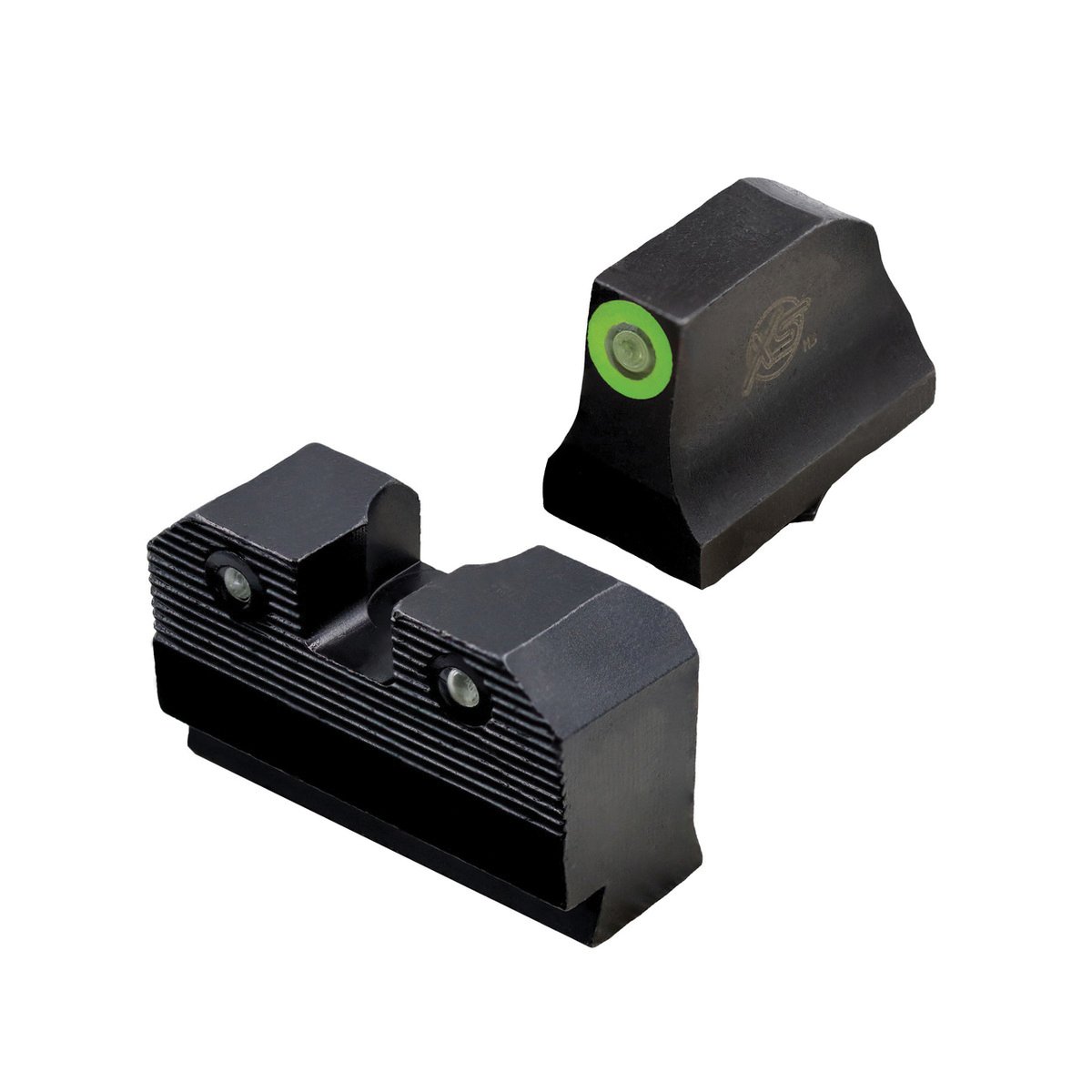 XS Sights R3D 2.0 Night Sight Set - Front/Rear Green/green for Precision and Clarity in Low Light - GL-R205P-6G - Xs Sights