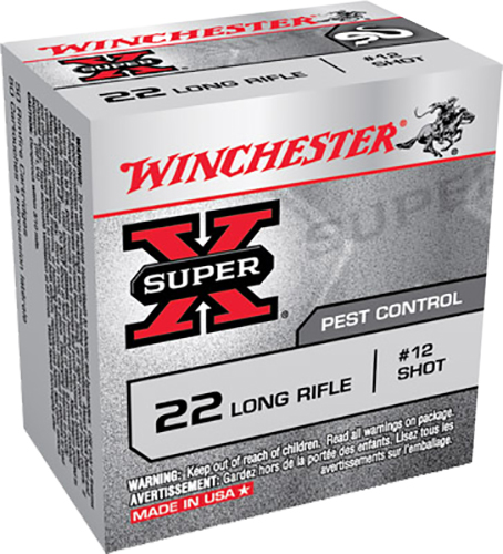 Winchester 22 Long Rifle #12 Shot  Ammuniton 50rds - X22LRS - Winchester