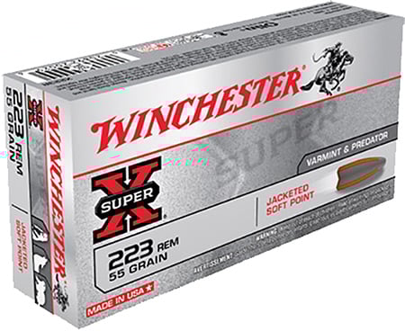Winchester 223 55gr PSP Super-X Ammunition 20rds - X223R - Winchester