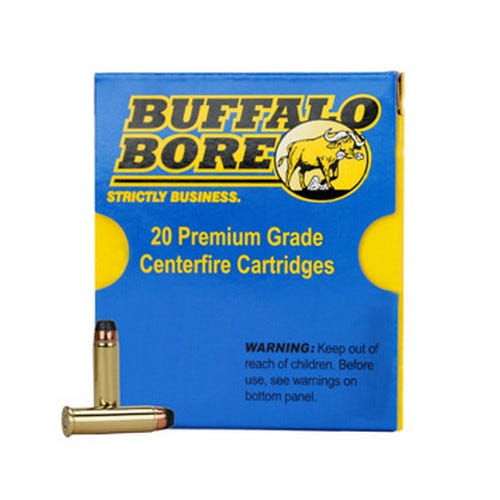 Buffalo Bore 44 Rem Mag 255 grain Hard Cast Keith - Gas Checked Low Recoil Pistol and Handgun Ammo, 20/Box - 4E/20 - Buffalo Bore