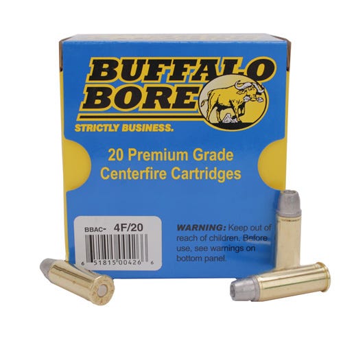 Buffalo Bore Deer Grenade 44 Rem Mag +P 240 grain Soft Cast - Gas Checked Pistol and Handgun Ammo, 20/Box - 4F/20 - Buffalo Bore