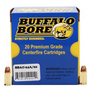 Buffalo Bore 9mm Luger +P+ 115 grain Jacketed Hollow Point Pistol and Handgun Ammo, 20/Box - 24A/20 - Buffalo Bore