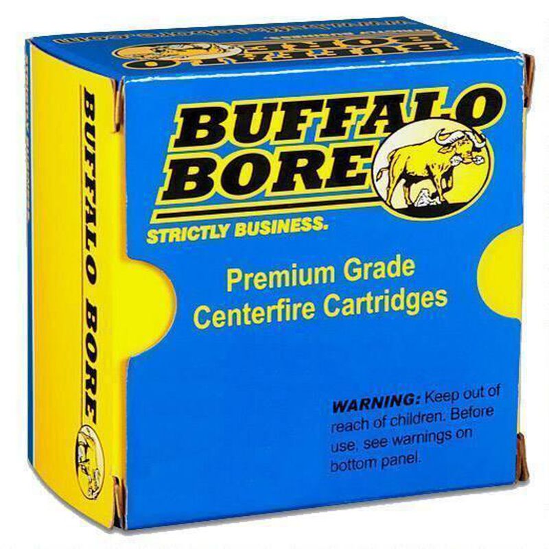 Buffalo Bore 460 S&W Mag 360 grain LBT - Lead Flat Nose Pistol and Handgun Ammo, 20/Box - 26B/20 - Buffalo Bore