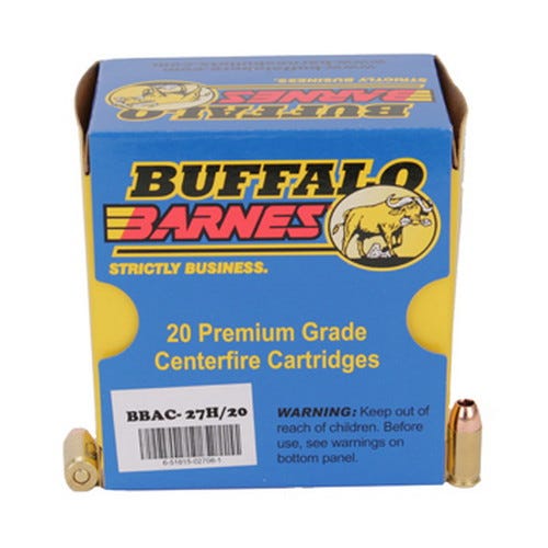Buffalo Bore 380 ACP +P 80 grain Barnes TAC-XP Lead-Free Pistol and Handgun Ammo, 20/Box - 27H/20 - Buffalo Bore