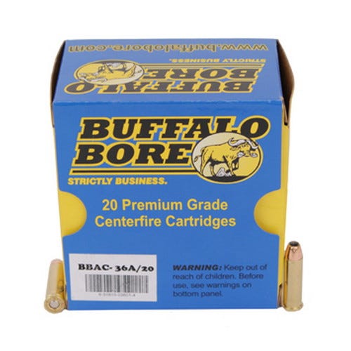 Buffalo Bore Heavy 32 H&R Mag +P 100 grain Jacketed Hollow Point Handgun Ammo, 20/Box - 36A/20 - Buffalo Bore
