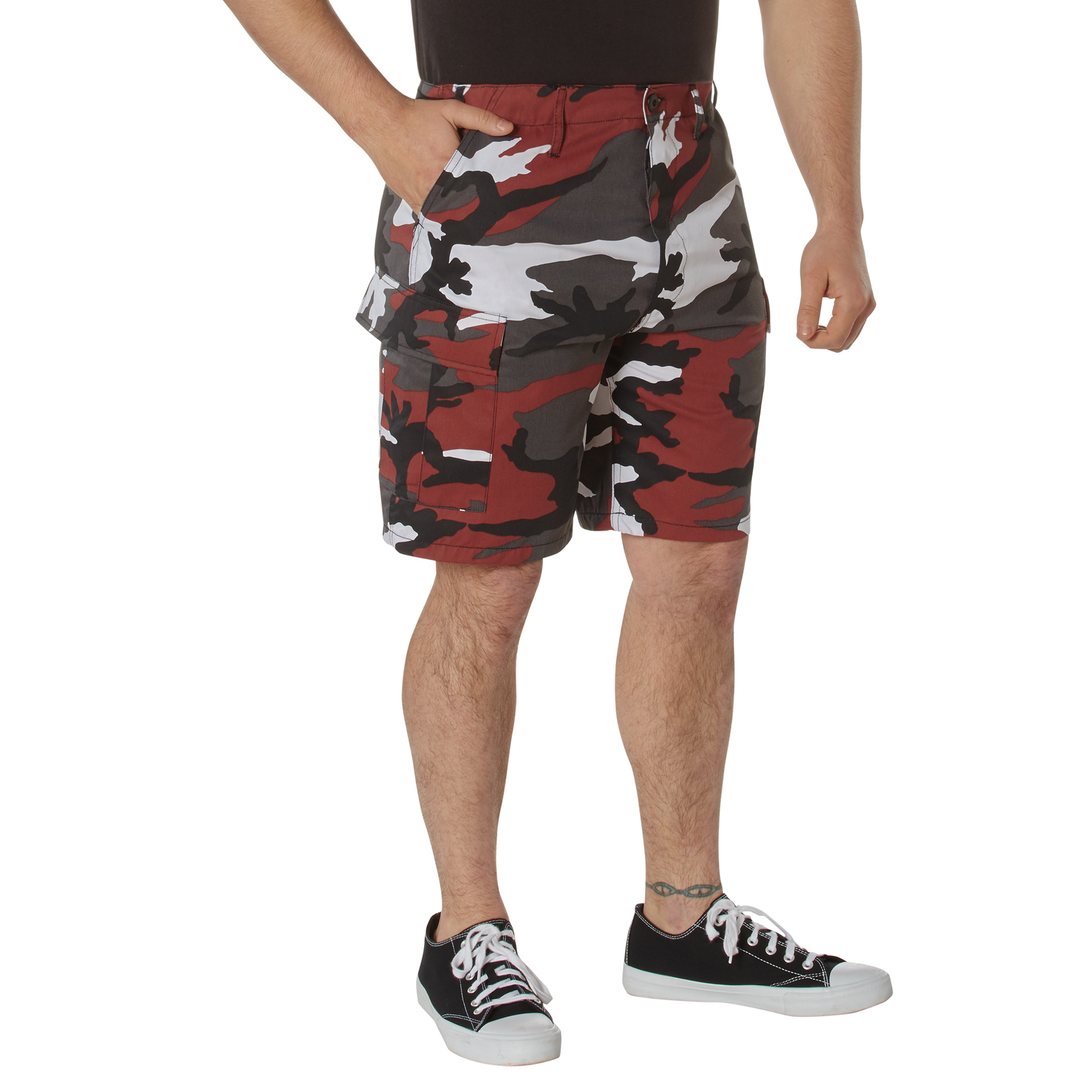 Rothco Rothco Colored Camo Bdu Shorts - Red Camo, Large