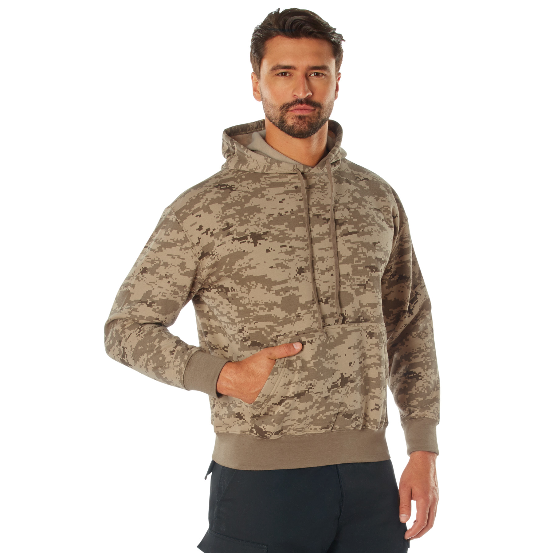 Rothco Rothco Camo Pullover Hooded Sweatshirt - Desert Digital Camo, 2X-Large