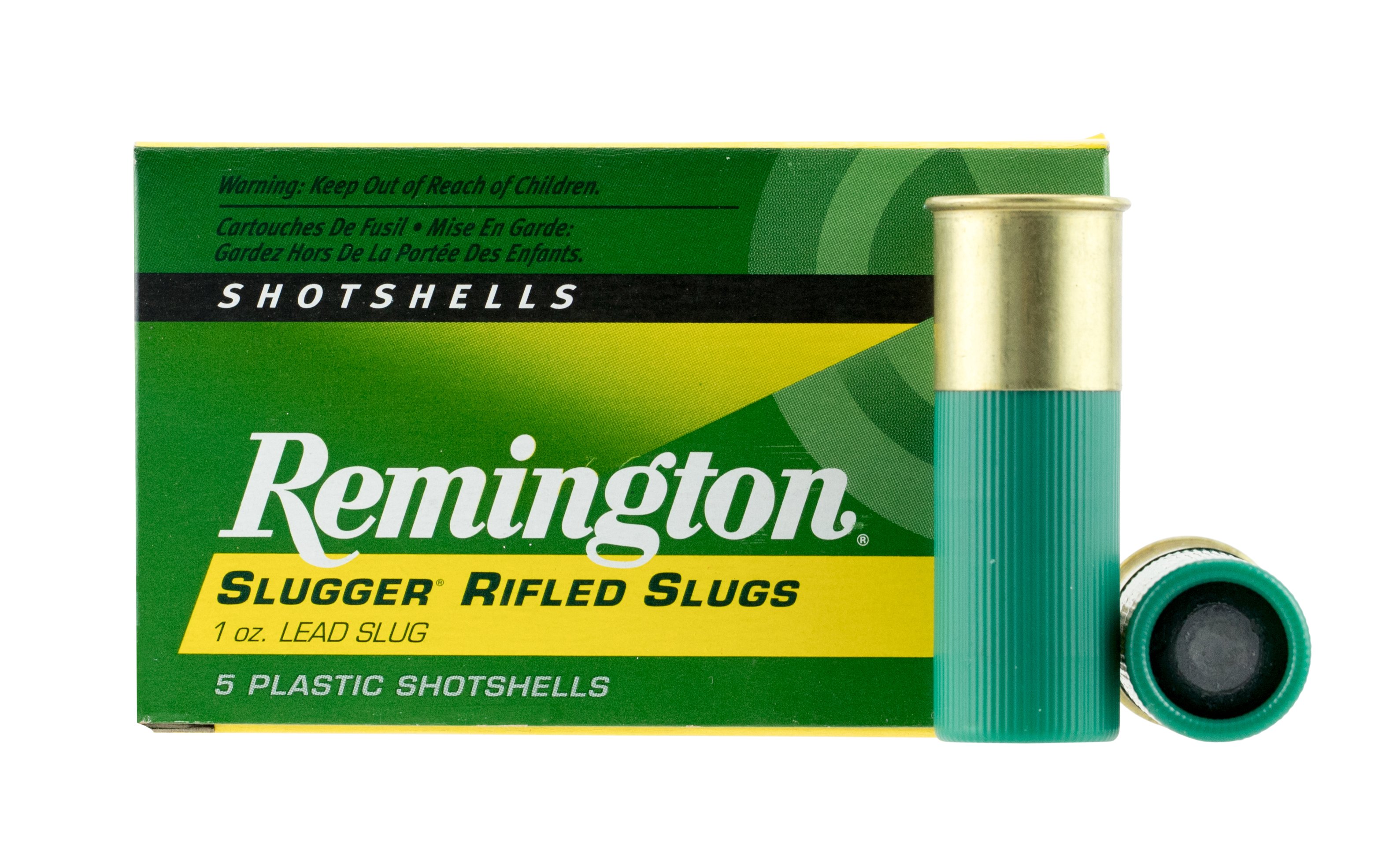 Remington Slugger 12ga 3" 1 oz. Rifled Slug, 5 Shells - S12MRS - Remington