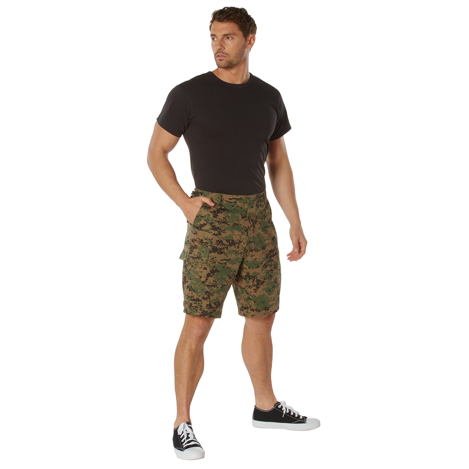 Rothco Rothco Digital Camo Bdu Shorts - Woodland Digital Camo, Small