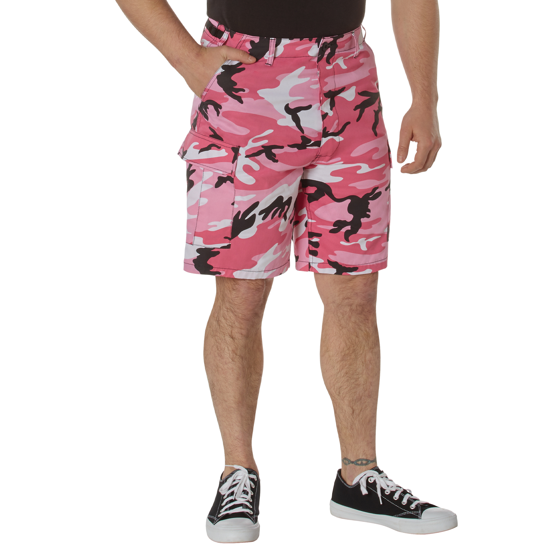 Rothco Rothco Colored Camo Bdu Shorts - Pink Camo, Medium