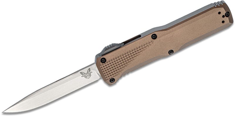 Benchmade Phaeton Spin-Fire OTF Knife, Dark Earth - 4600-1 - Benchmade