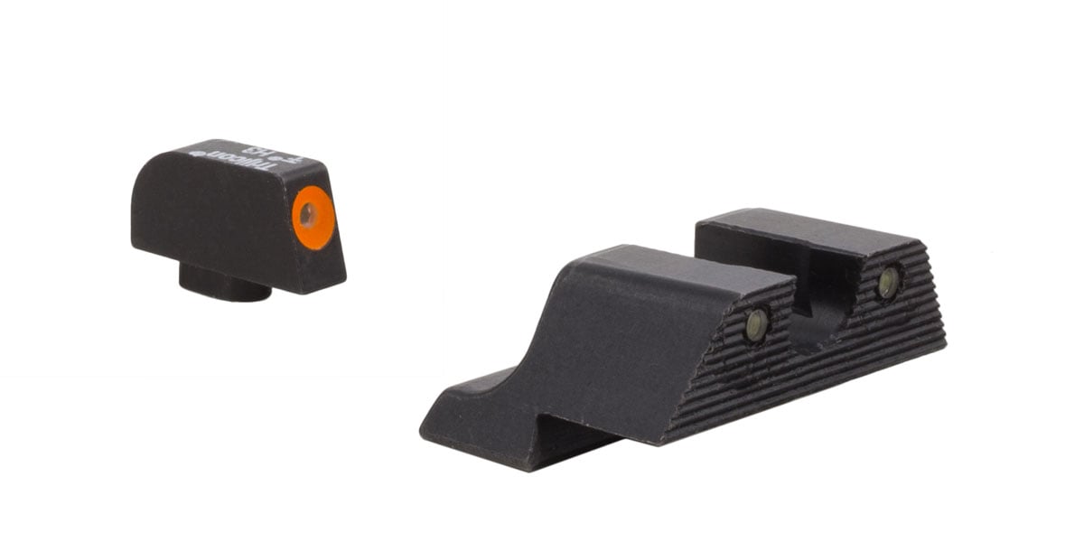 Trijicon HD XR Night Sight Set For Glock 9mm Pistols, Orange - GL601-C-600836 - Trijicon