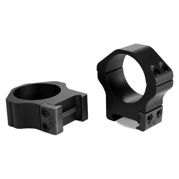 Warne 30mm Horizontal Medium Profile Matte Scope Rings - 514M - Warne