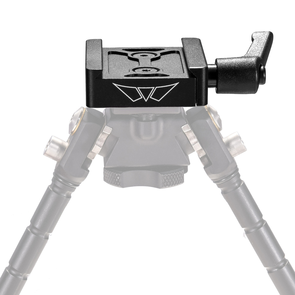 Skyline Lite ARCA Rail Bi-Pod Adapter Fits Warne 7911M, Black - Versatile Adapter Fits Enhanced Support - 7955M - Warne