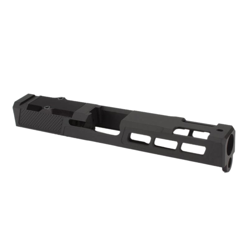 Zaffiri Precision ZPS.P Optic Ready Stripped Ported Slide Fits Glock Gen 3 G17, Armor Black - Enhanced Ventilation - ZPS.P.17.BLK - Zaffiri Precision