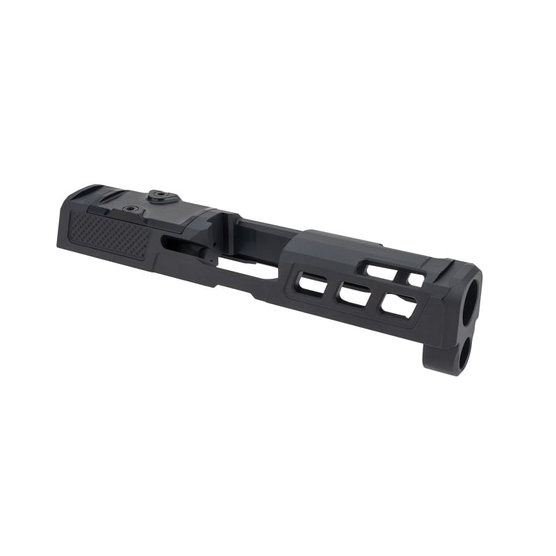 Zaffiri Precision ZPS.P Optic Ready Stripped Ported Slide Fits Sig Sauer P320 Compact, Armor Black - Superior Porting and Fit - ZPS.P.P320C.BLK - Zaffiri Precision