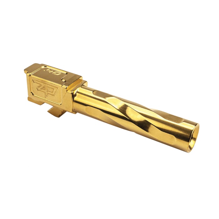 Zaffiri Precision Barrel .40 S&W 3.90" Fits Glock Gen 1-3 G23, Gold - Durable and Reliable - ZP.23BG - Zaffiri Precision