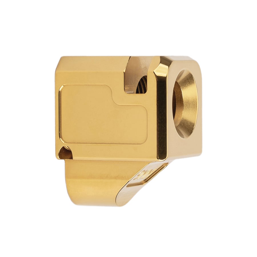 Zaffiri Precision Blowhole Compensator Fits Glock G43/G43X/G48, Gold - Stylish and Functional Compensator for Glock - ZP.COMP.43.G