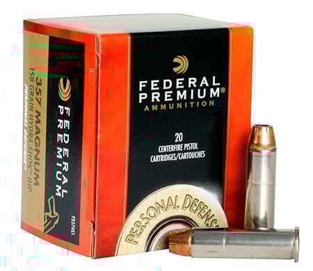 Federal 357 Magnum 158gr Hydra-Shok Ammunition 20rds - P357HS1 - Federal