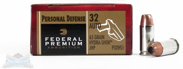 Federal 32 Auto/ACP Hydra-Shock Ammunition 20rds - P32HS1 - Federal
