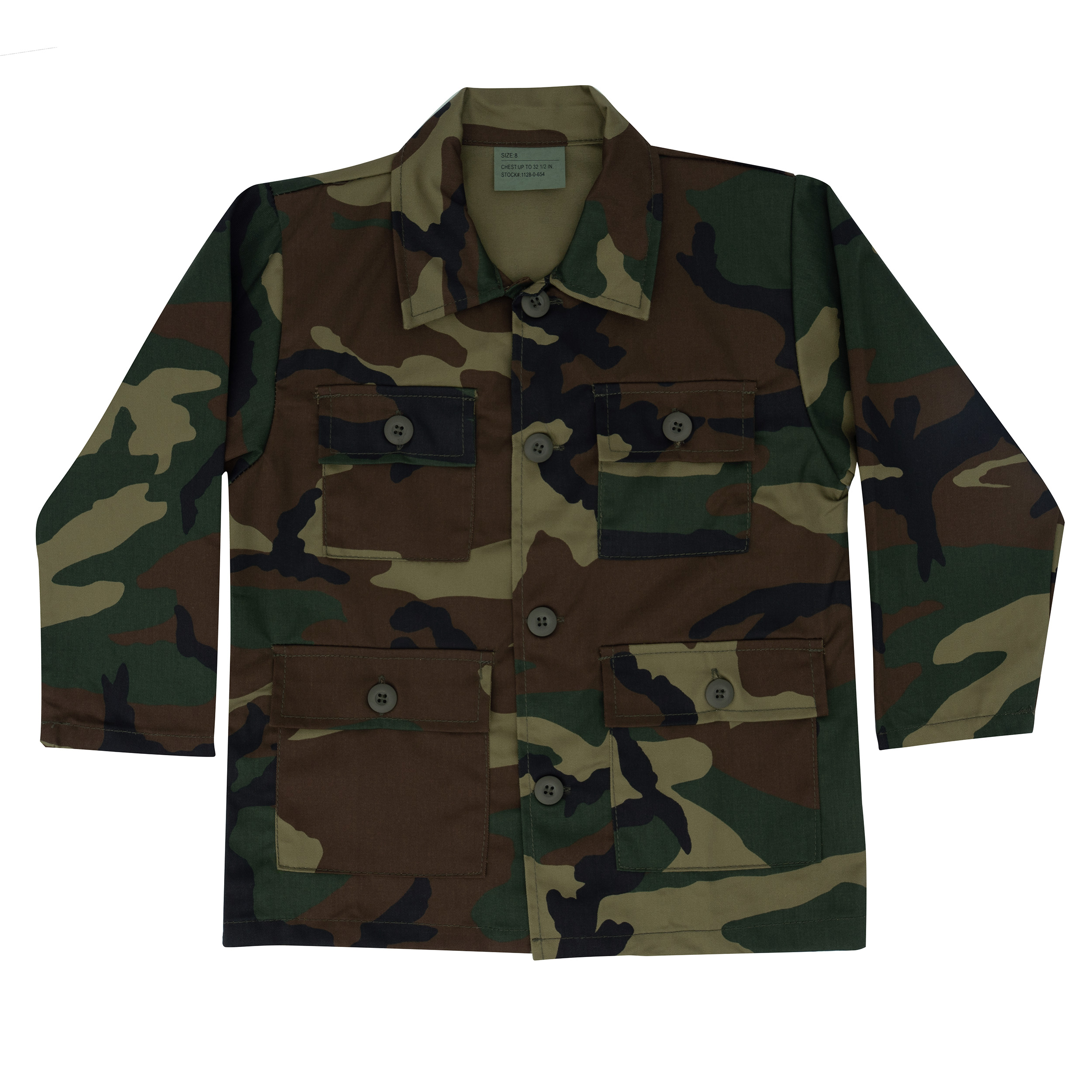 Rothco Rothco Kids Camo Bdu Shirt - Woodland Camo, 2