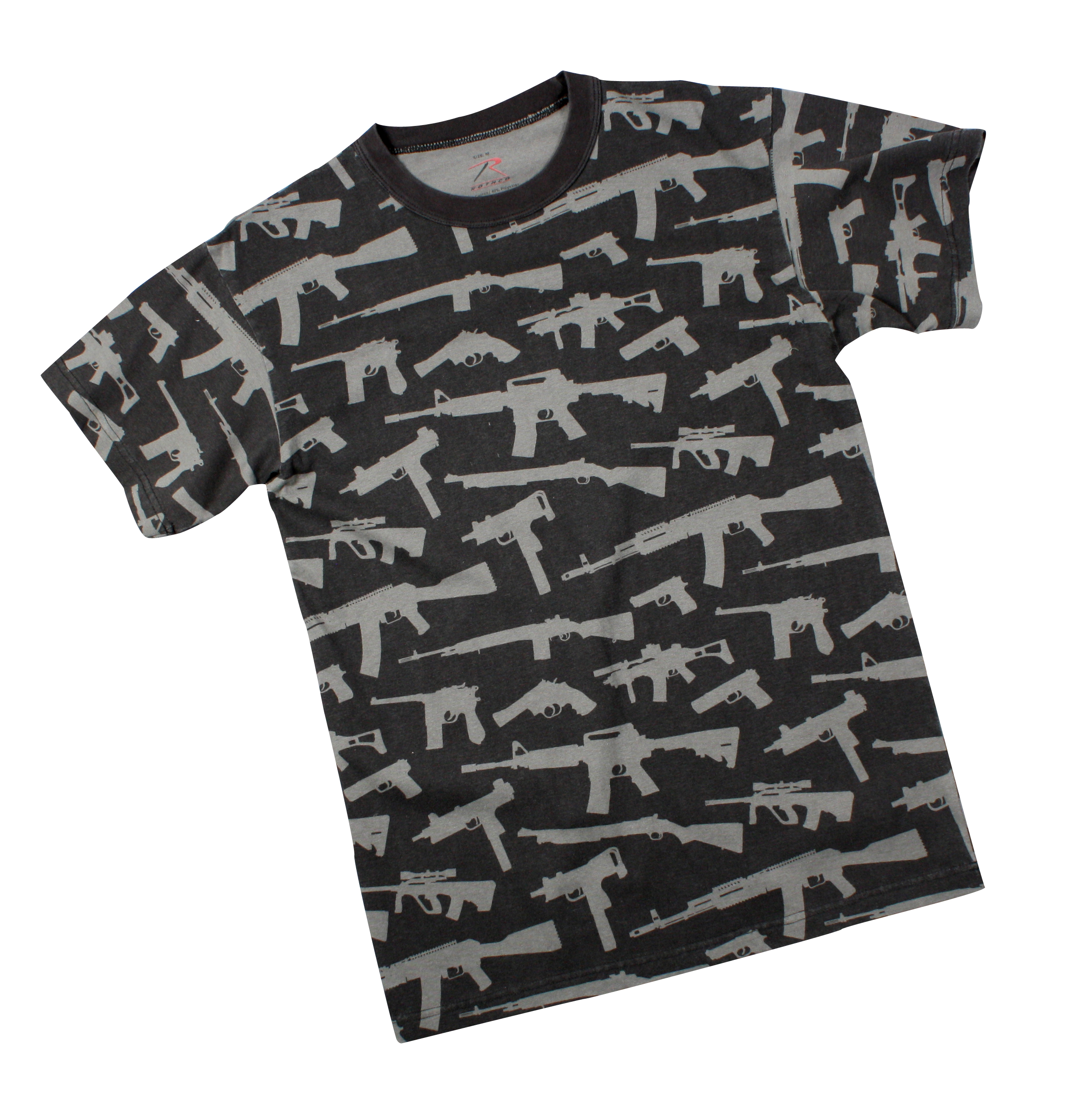 Rothco Rothco Vintage Guns T-Shirt - Black, Medium