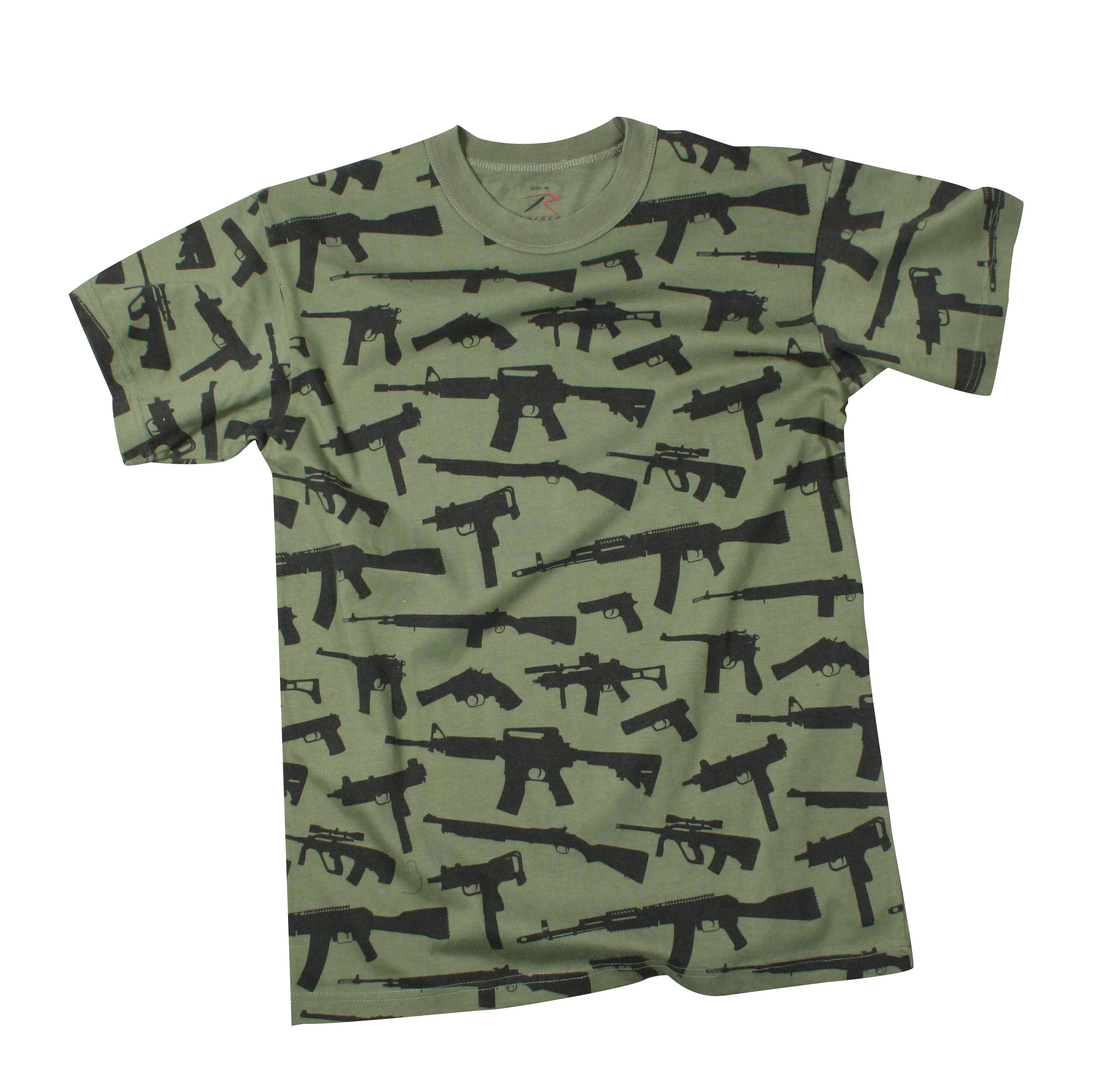 Rothco Rothco Vintage Guns T-Shirt - Olive Drab, Medium