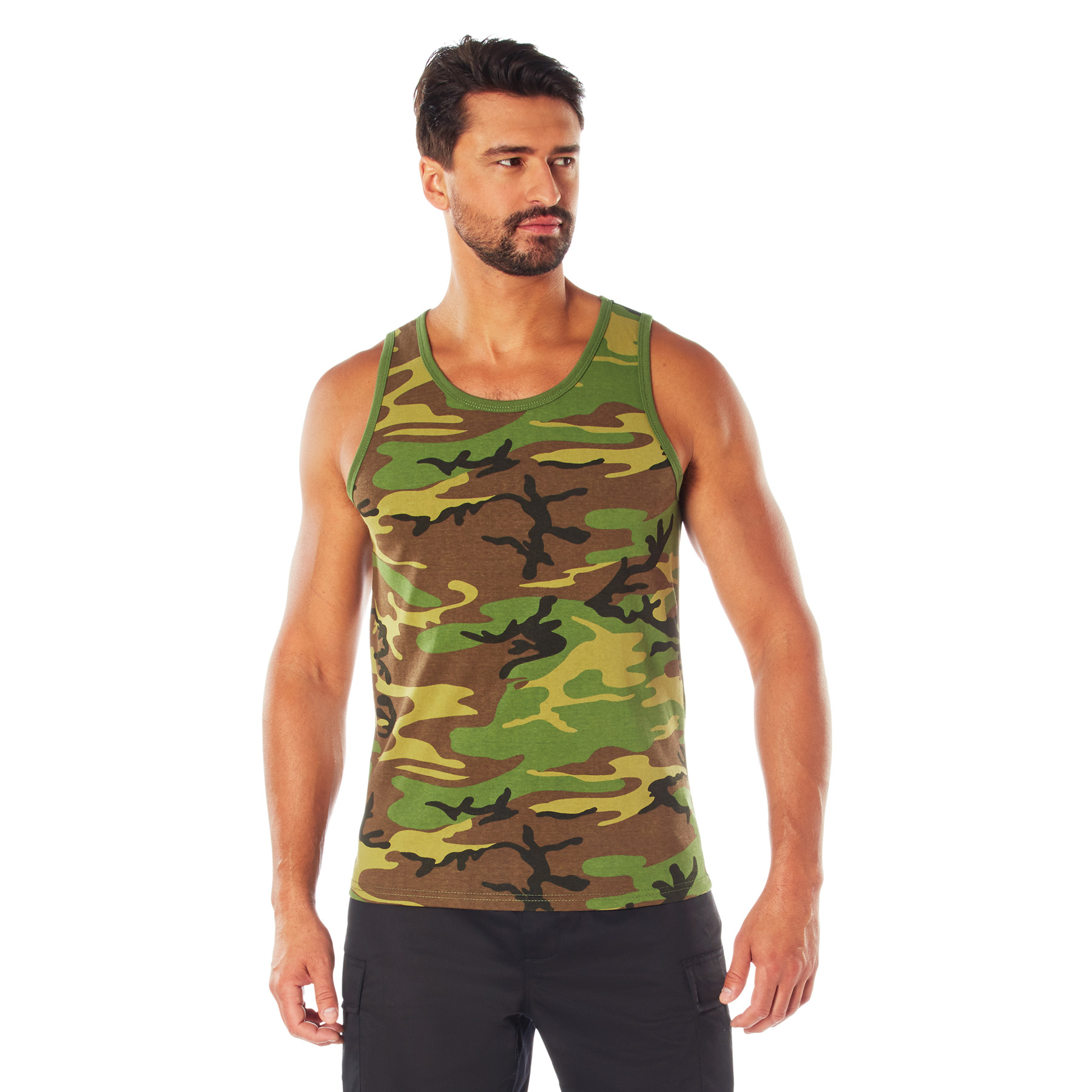 Rothco Rothco Camo Tank Top - Woodland Camo, X-Large