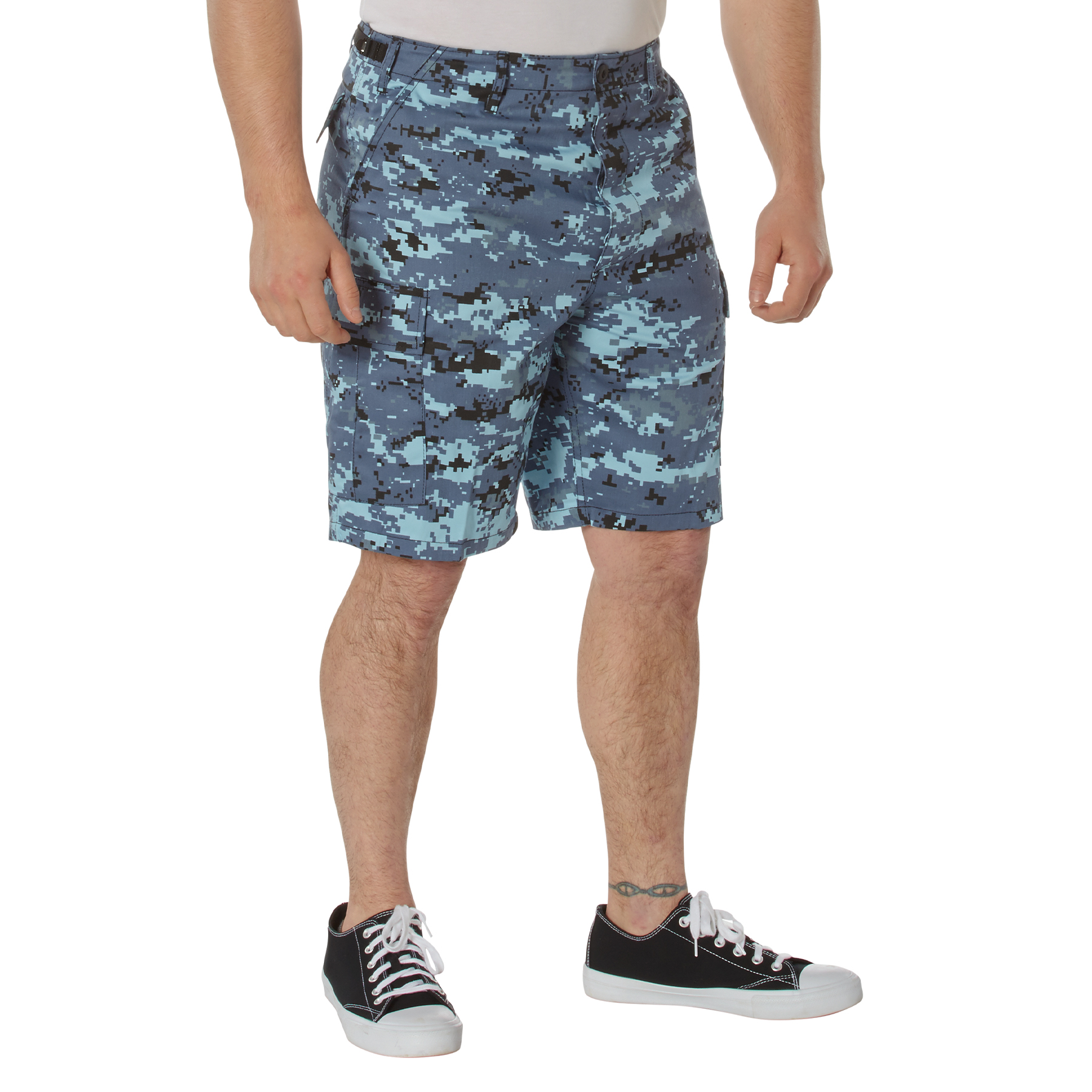 Rothco Rothco Digital Camo Bdu Shorts - Sky Blue Digital Camo, Medium