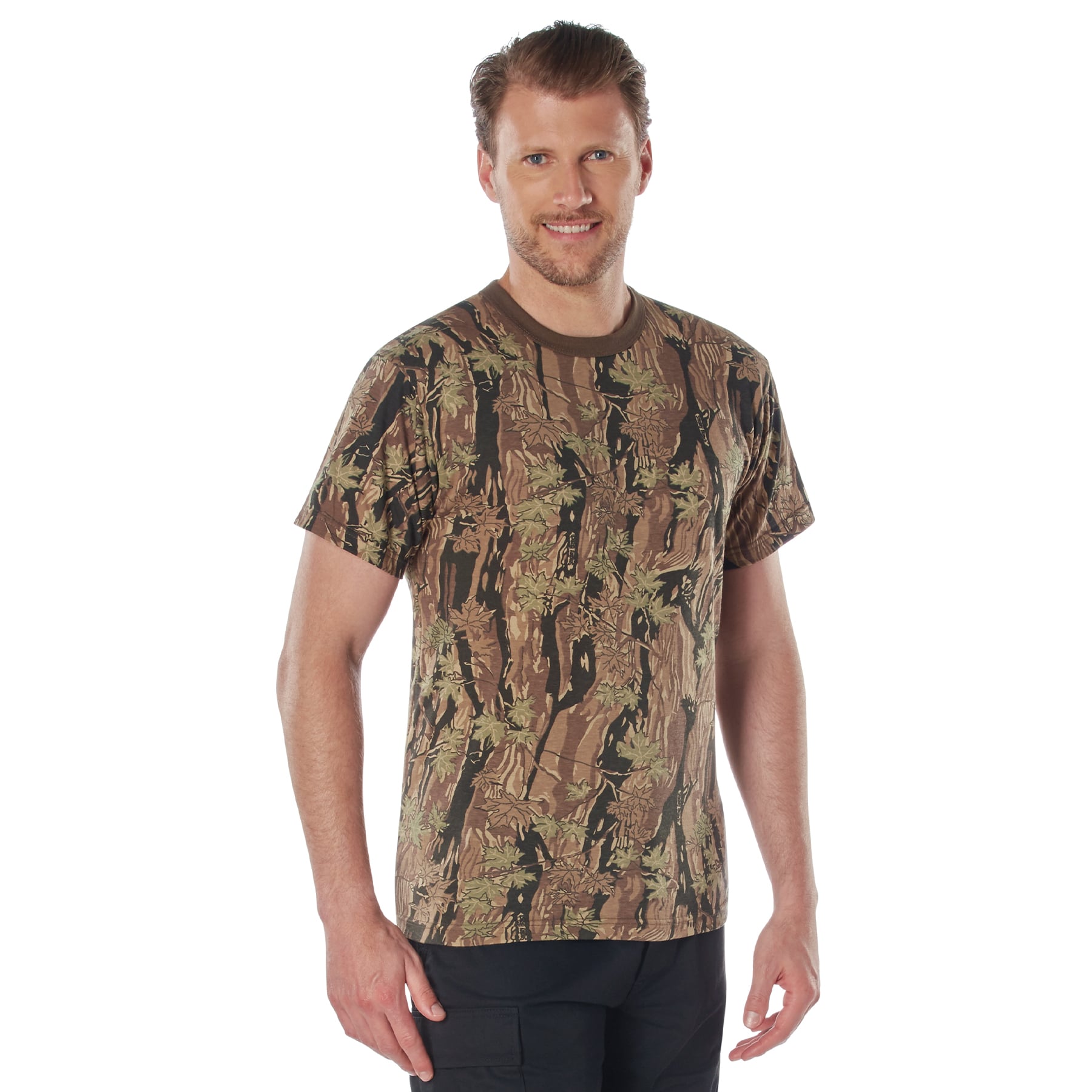 Rothco Camo T-Shirt - Smokey Branch Camo, Small